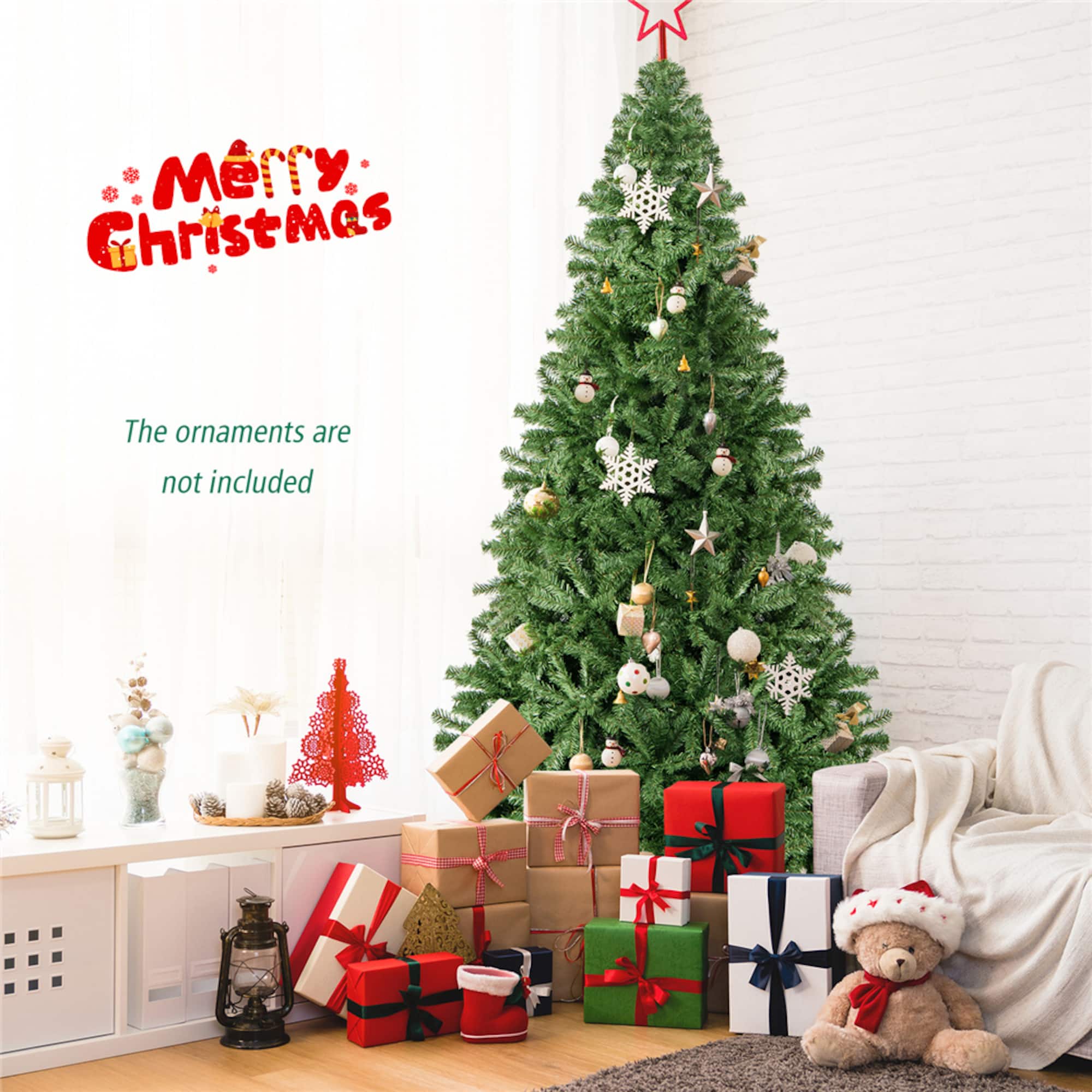 9ft. Unlit Green Pine Artificial Christmas Tree